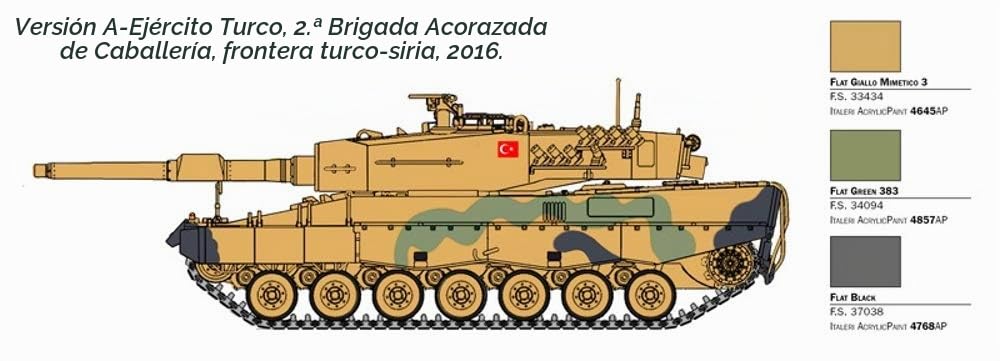 Italeri 510006559" 1:35 Leopard 2A4 - Vehículo, Color Beige