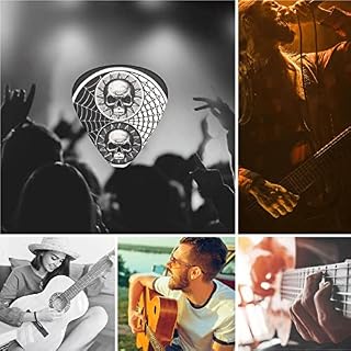 Lot de 12 médiators Yin-Yang en forme de crânes noirs et blancs pour guitare électrique et acoustique – Cadeau idéal pour les amateurs de guitare acoustique – Avec boîte - Les Beatles, Paul McCartney, John Lennon, RIngo Starr, George Harrison Lot de 12 médiators Yin-Yang en forme de crânes noirs et blancs pour guitare électrique et acoustique - Cadeau idéal pour les amateurs de guitare acoustique - Avec boîte – Image 7