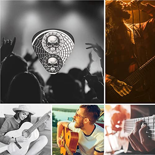 Lot de 12 médiators Yin-Yang en forme de crânes noirs et blancs pour guitare électrique et acoustique – Cadeau idéal pour les amateurs de guitare acoustique – Avec boîte - Les Beatles, Paul McCartney, John Lennon, RIngo Starr, George Harrison Lot de 12 médiators Yin-Yang en forme de crânes noirs et blancs pour guitare électrique et acoustique - Cadeau idéal pour les amateurs de guitare acoustique - Avec boîte – Image 8