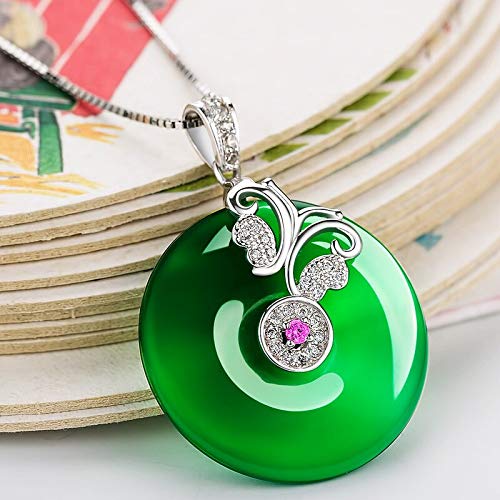 Collar de clavícula de joyería de plata 925 para mujer con colgante 5