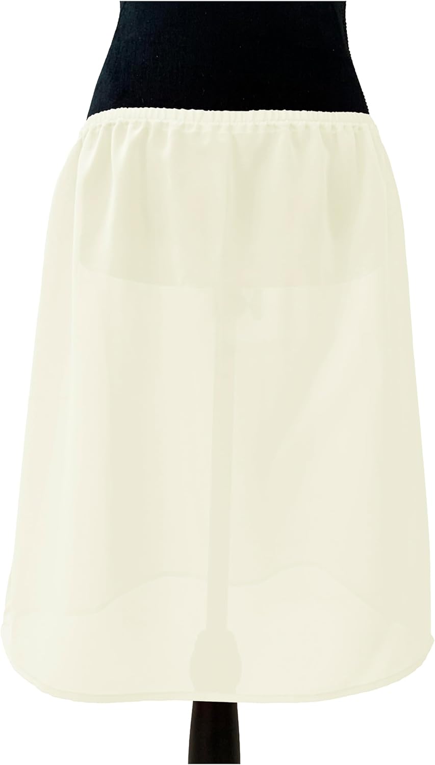 Half Slips for Women Underskirt Short Mini Skirt Chiffon Petticoat Shiny - Image 2