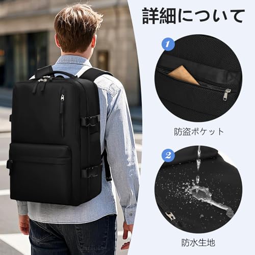 SGEARZOYO 拡張可能な大型トラベルバックパック の商品画像 4
