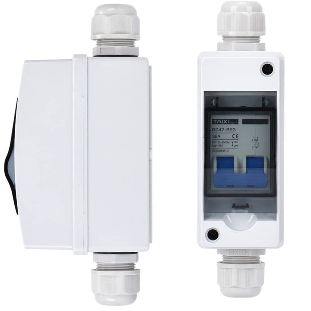 IP65 INTERRUTTORE ISOLATORE DC Impermeabile 32A per Sistemi Generazione Energia EUR 49,28