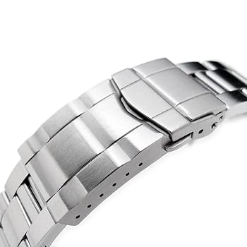 Amazon.co.jp: 20mm メタル時計バンド ステンレス オイスター