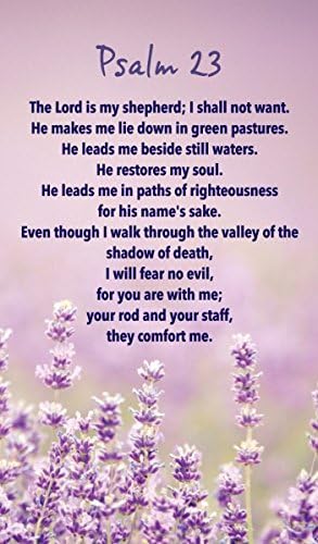 Psalm 23 Prayer Card