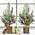 Blissun 17" Mini Christmas Tree with Lights, Small Christmas Tree, Artificial Christmas Pine Trees with Wooden Base, Mini Christmas Pine Tree for Christmas Table Decorations