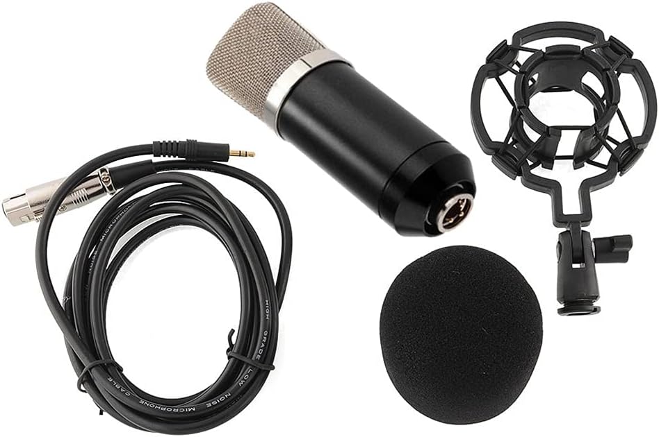 Duck-Billed Microphone for Computer/Laptop Heart-Shaped Directional Mic with Pickup for Broadcasting Microphone Metal