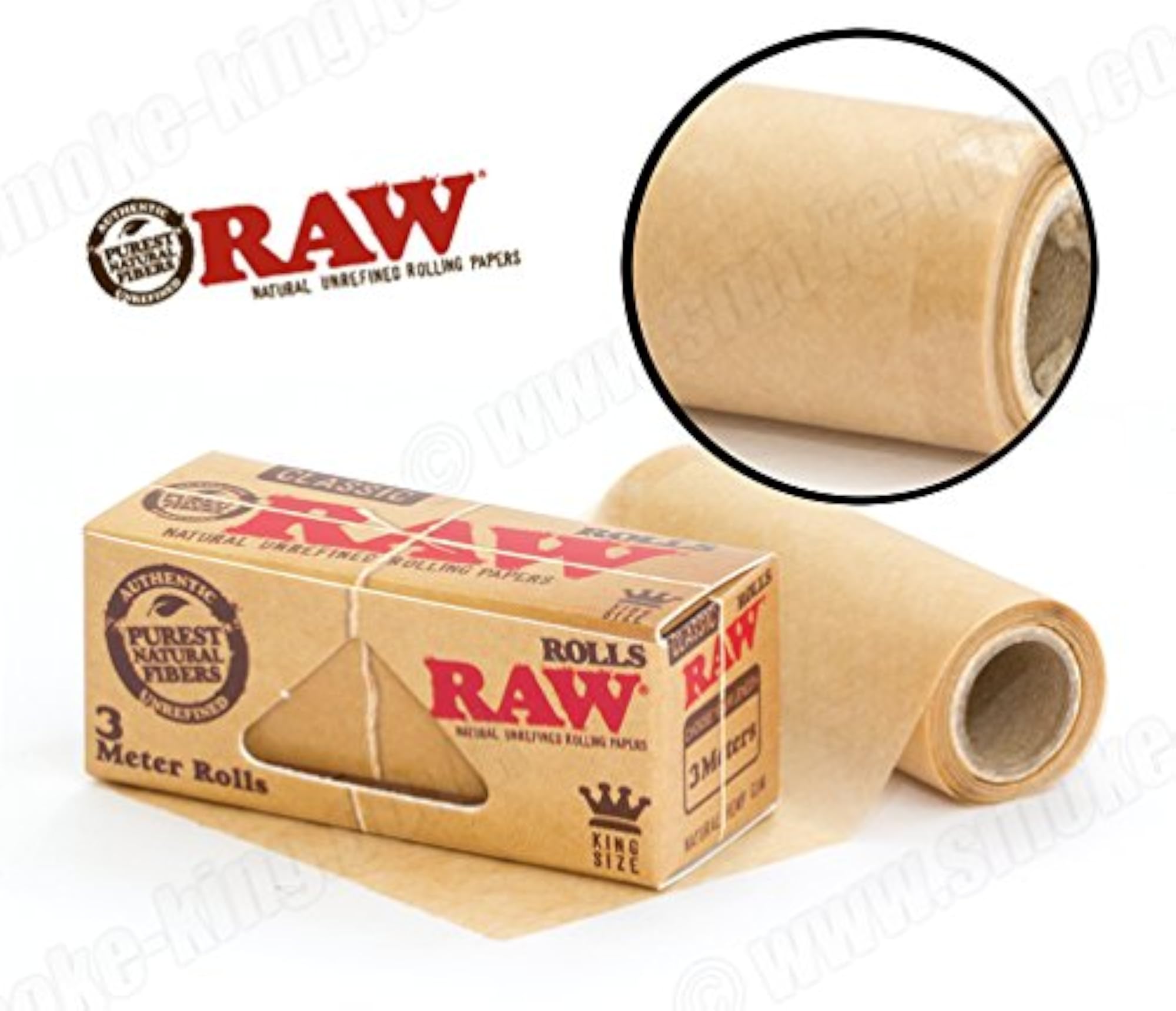 RAW Classic Rolling Paper Roll, Smoking Accessories