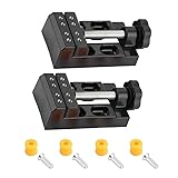 2 Stück Mini Schraubstock Tischschraubstock, 57mm Schraubstock Klein Aluminiumklemmstock, Bohrmaschine Schraubstock Clamp Universal, Mini Tischschraubstock für Schmuck Hobby Handwerk