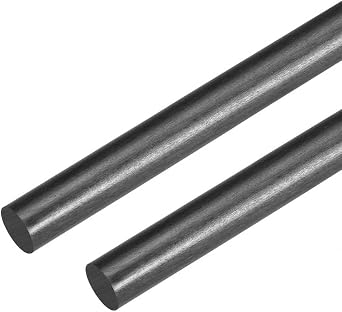 Carbon Fiber Rod 500mm for RC Airplane DIY Craft 1mm 2mm 3mm 4mm 5mm 6mm 7mm 8mm 9mm 10mm 11mm 12mm 14mm 15mm 16mm 18mm 20mm Pole 19.68 inch 1, 1Pcs 20.0x500mm
