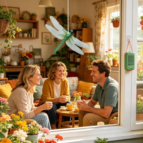 Clips de moscas de cometa y libélulas decorativas para jardín y macetas 4