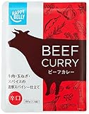 [Amazonブランド]Happy Belly ビーフカレー 辛口 180g×15個