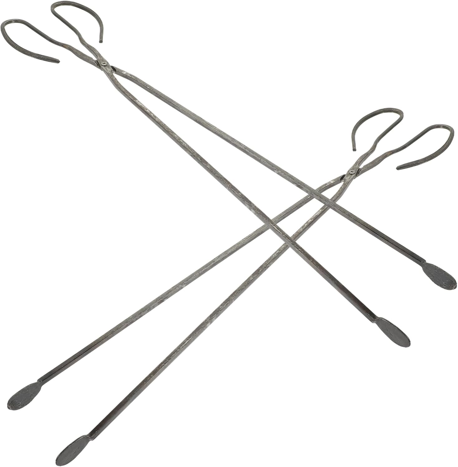 Mipcase 2pcs Tongs for Barbecue and Fireplace Use Garbage Clips for Easy Duty Clamps Comfortable Grip for Outdoor Cooking