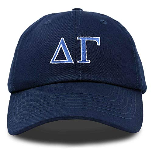 Image of DALIX Delta Gamma Sorority Hat Womens Greek Letters Embroidered Baseball Cap