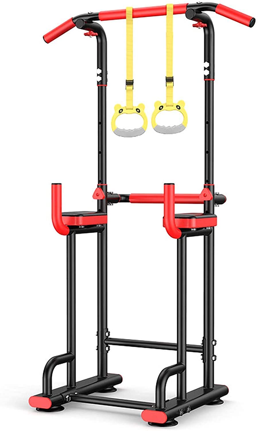MaGiLL Training Fitness Workout Station Power Tower Station Adjustable Pull Up Bars Dip Rack Push Up Equipment for