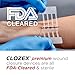 Clozex Emergency Laceration Closures - Repair Wounds Without Stitches, FSA HSA Eligible Skin Closure Device for 3 Individual Wounds Or Combine for Total Length of 4 1/4 Inches