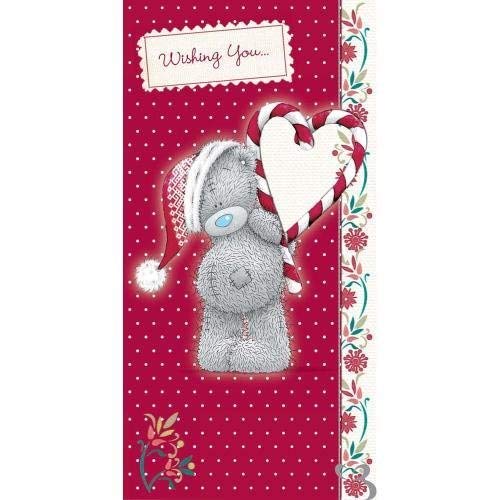 Image of Candy Cane Heart Me to You Bear Christmas Card