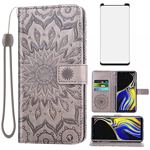 Coque Samsung Note 9 Asuwish protection intégrale en verre trempé et support