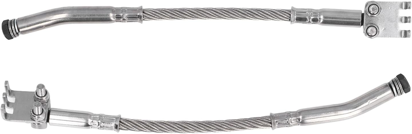 2Pcs Ice Scratchers Kit 1201DF, Universal Snowmobile Ice Scrapers Set with Claw, High Hardness Carbide Wire Rope for Track Heights 2-1/2in Right and Left, Fit for Reverse and Non