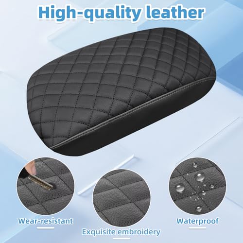Image of Center Console Armrest Cover for Hyundai Sonata 2015 2016 2017 2018 2019 Fully Covered Anti-Scratch Protector Interior Accessories