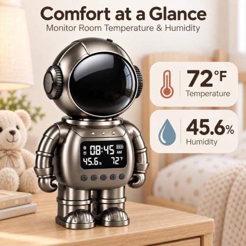 DYPCO 2K Clock Camera Indoor Camera, 2.4G/5G WiFi Cameras for Home Security with Temperature & Humidity Display, 2-Way Audio, AI Motion Detection, Color Night Vision, Baby Monitor & Pet Camera - image 4