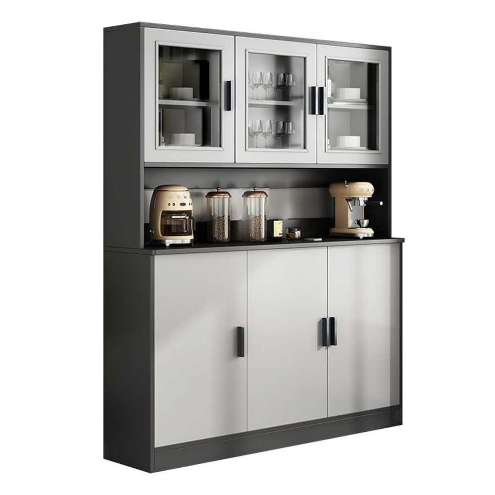 NKX Elegant Wall-Mounted Glass Cabinet for Home Living Room Storage