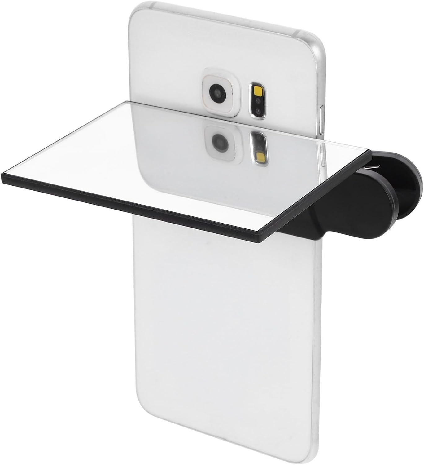 Cell Phone Reflection Mirror Clip for Photos, Portable Black image 3