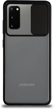 Kzy  leti im Samsung Galaxy S20 ile Uyumlu Kapak Lensi A l r Kapan r Kamera Korumal  Silikon K l f - Siyah
