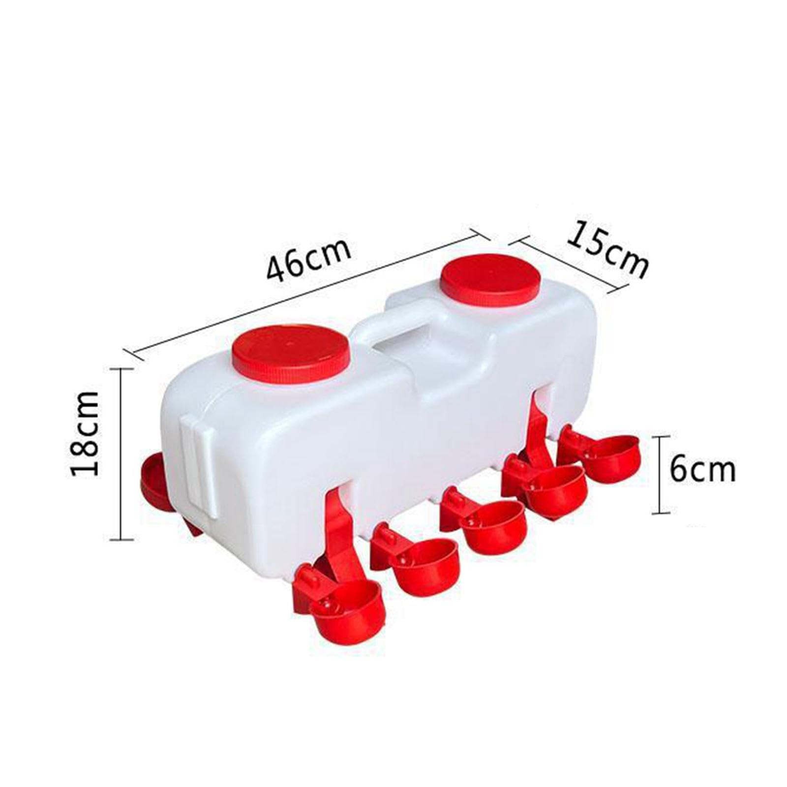 Milageto para Aves Dispensador Taza Cuenco con Automático Ahorra Mantiene de Polipropileno Adecuado para Granjas, automático L