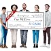 [UPGRADED] Dry Erase 30" x 60" Oversize Giant Check - Large Fake Checks - Reusable Big Blank Presentation Check for Charity Donation, Lottery, Raffle, Novelty, Fundraiser, Endowment - White, Pack of 1