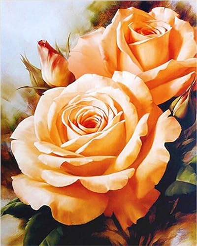 Peinture diamant roses vintage pour s'initier aux loisirs créatifs