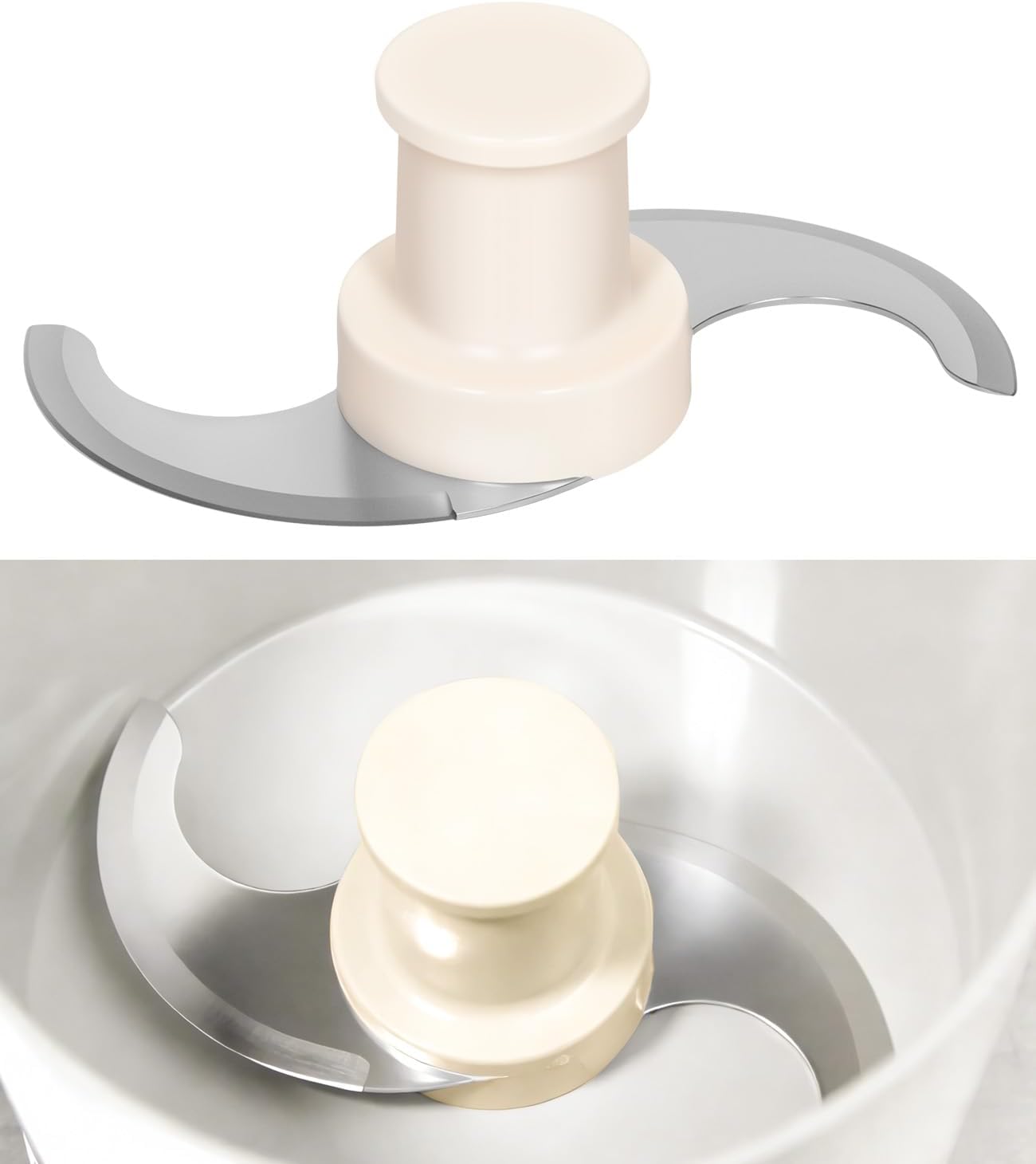 27055 Replacement S Blade Compatible with Robot Coupe R2, R2N, R2B, R2U Commercial Food Processor, Stainless Steel S Smooth Blade Assembly