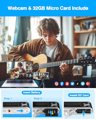 Cámara Digital Compacta 4K con Zoom y Tarjeta SD - Fernando Cortés