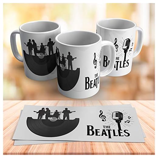 aysd TAZA ILUSTRACION LOS BEATLES TAZA REGALO AMIGOS cumpleaños sorpresa