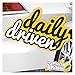 Kiwistar Daily Driven Aufkleber Mehrfarbig Sticker Funsticker Colored 20 x 6 cm