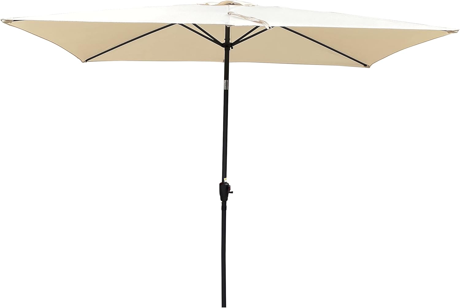 6x9ft Patio Umbrella, Outdoor Rectangular Market Umbrella with Crank and Push Button Tilt, Outside UV Protection Sun Shade Table Umbrella for Garden Lawn Backyard Poolside