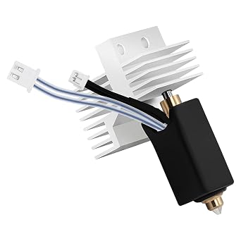 0.4mm Hotend Kit Ceramic Heater 320 C for 1.75mm Filament 3D Printer | 0.4mm hotend, titanium alloy throat. Ceramic heater to 320 C. Copper nozzle, aluminium heatsink. For PLA, PETG, ABS, ASA, TPU