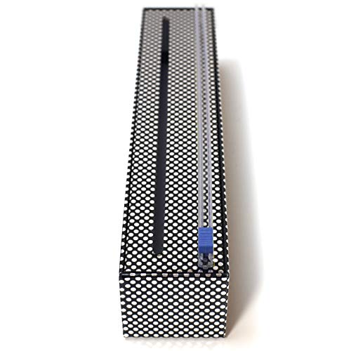 Chicwrap Silver Dots Refillable Plastic Wrap Dispenser/Slide Cutter and 250' of Professional BPA Free Plastic Wrap