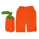 TOYANDONA Newborn Knit Carrot Costume Photography Prop Crochet Baby Baby Photo Costume Unisex Baby...