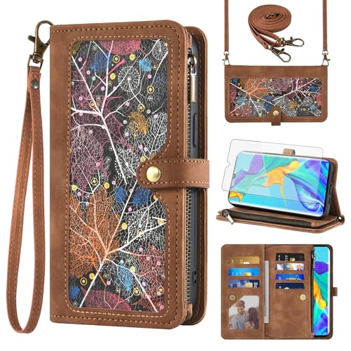 Coque Huawei P30 Pro Asuwish DKPTPT UK1 marron housse de protection rigide
