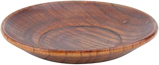 Coupelles Rondes en Bois, Plats de Sauce Rond Assaisonnement Plats Sushi Plongeant Bol Soucoupes Bol Mini Assiettes Apéritif pour Sauce, Vinaigre, Ketchup, Barbecue - 10x10x2cm