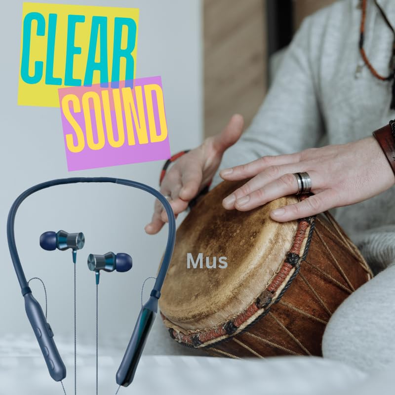 Image of Drumstone 𝟭𝟓-𝐘𝐞𝐚𝐫 𝐖𝐚𝐫𝐫𝐚𝐧𝐭𝐲 - WX-295 Protune Bluetooth Neckband | Game & Music Modes, Smart Magnetic Switch, ENC Noise Cancellation, HD Sound | Ideal Gift for Techies & Audiophiles