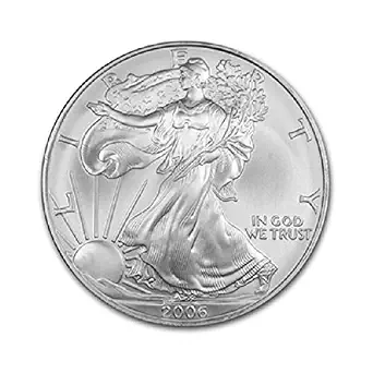 2006 American Silver Eagle .999 Fine Silver Dollar Uncirculated US Mint with Our Certificate of Authenticity