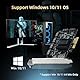 Binardat PCIE X4 zu SATA Karte 6 Port, 6Gbps SATA 3.0 Controller, inkl. 6 SATA Kabel und Low Profile Halterung, für Windows 10/11