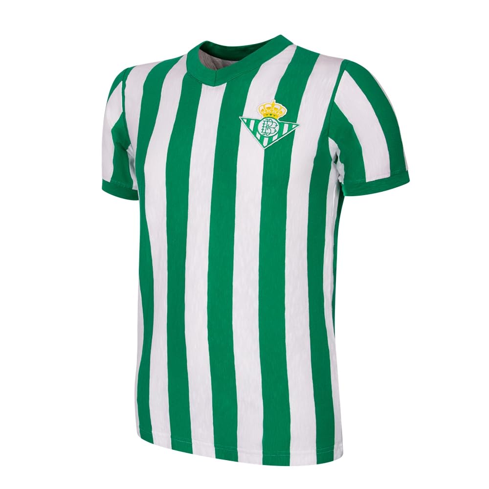 Copa Green - White Real Betis 1958-59 Retro Football Shirt, L