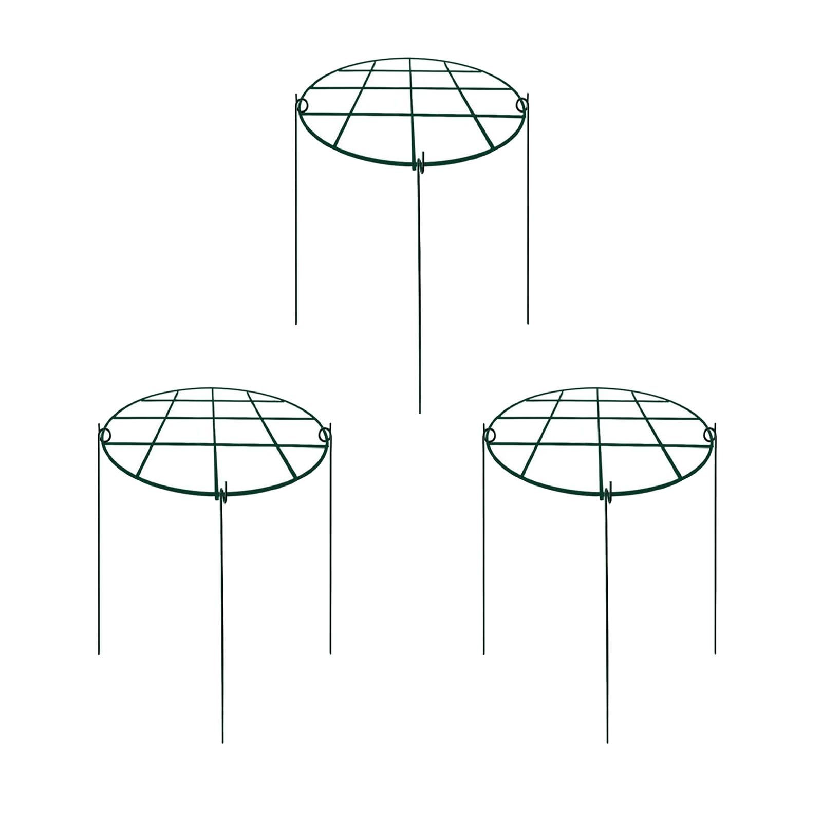 3 Pièces Tuteurs de Plantes Soutiens Métalliques pour Pivoines Armature pour Roses Cages Hydrangeas Installation Facile Convient à L'Utilisation Intér, 30x40 Cm
