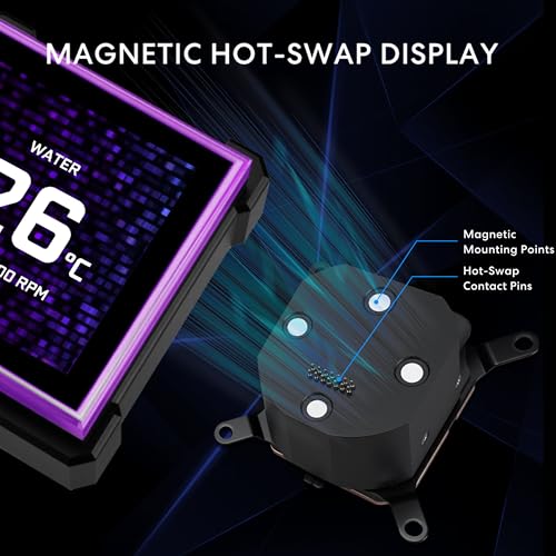 Lian Li Hydroshift II-S LCD 360TL ARGB Liquid CPU Cooler - 360mm AIO - 3.4" IPS LCD Square Screen - Daisy-Chain - Low-Noise - Intel LGA 1851/1700, AMD AM5/AM4-3X TL120 ARGB Fan - Black (HS2LCDS36TB) by Lian Li - Image 4