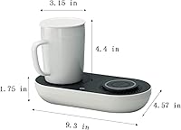 Vista 6 de Calentador de taza de café, enfriador de bebidas con cargador inalámbrico, calentamiento inteligente de tazas, enfriamiento de bebidas y carga