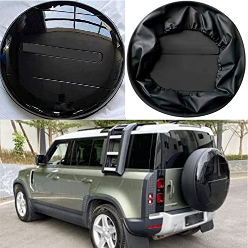 HEKA Gloosy Black ABS Plastic Spare Tyre Tire Cover Fits for Land Rover Defender 90 110 2020 2021 2022