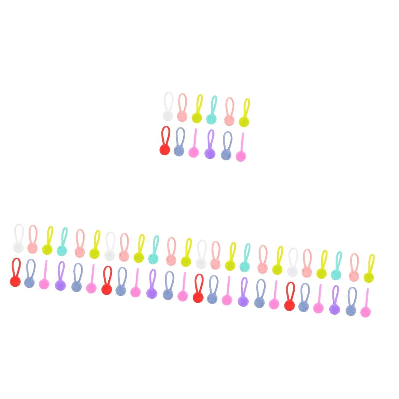 Uonlytech 60stücke Magnetische Kabelbinder Bunte Kabelclips Für Effektives Kabelmanagement Für Büro Zuhause Und Schule Aus Strapazierfähigem Wiederverwendbar Und Praktisch